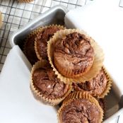 Gluten Free Banana Muffins with Nutella Swirl